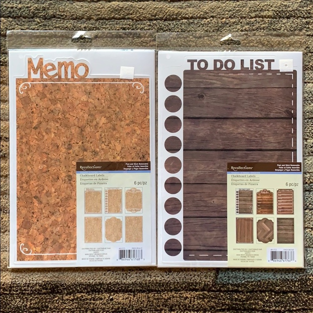 NWT | Recollections To Do List and Memo Labels